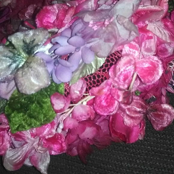 🌛 Scrumptious VINTAGE Lisa Designs Floral Hat - Picture 3 of 11